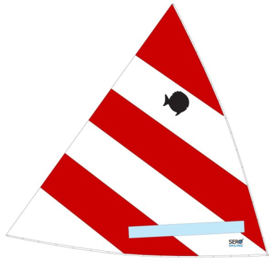 Sunfish Sail Red & White